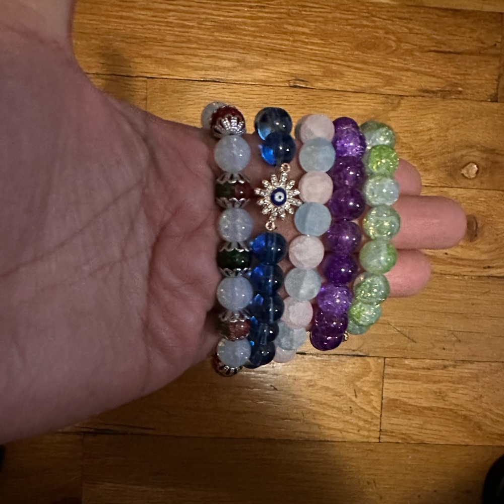 5 random bracelets